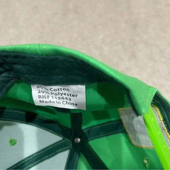 Bacardi Lime Green SnapBack Adjustable Hat Cap - Picture 7 of 11